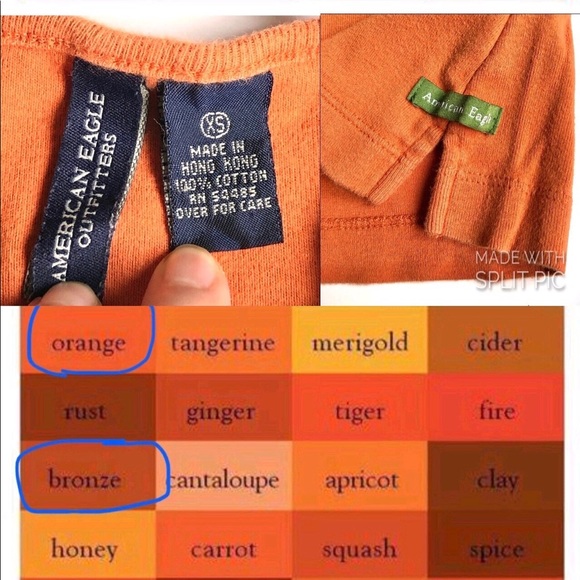 3/$15 AMERICAN EAGLE Tank Top Orange XS Women’s - Picture 3 of 15